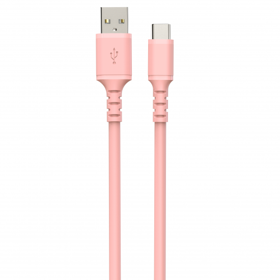 Cable Dcu USB C a USB A 1M 2.0 rosa